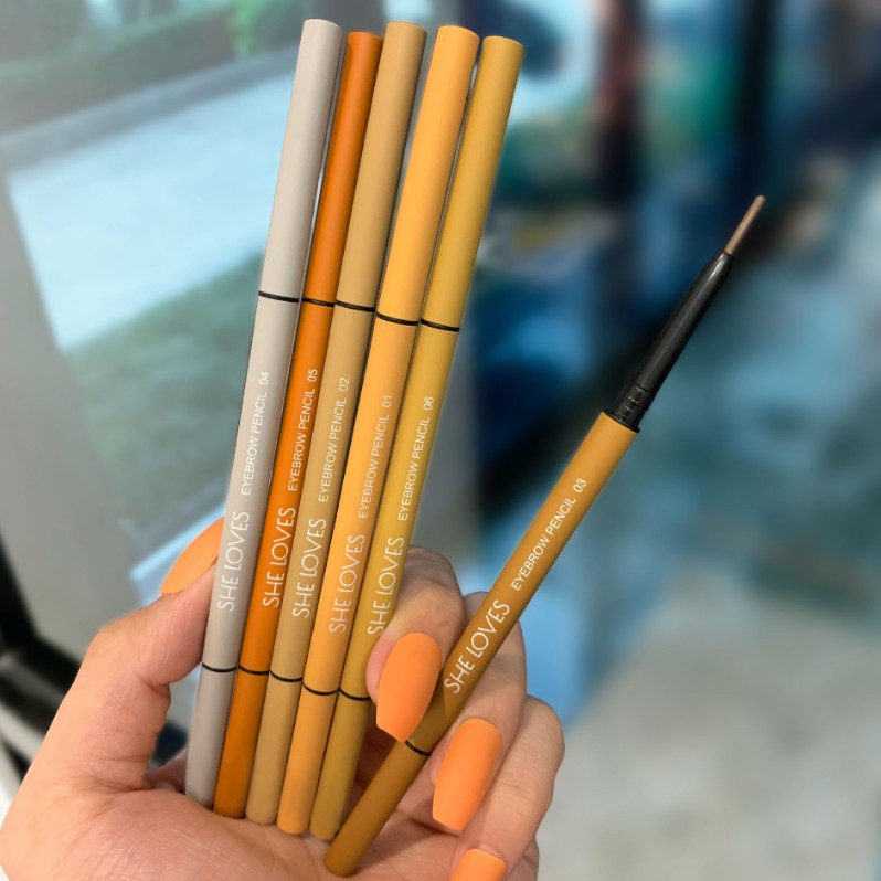 Chì kẻ mày siêu mịn hai đầu SheLoves Slender Double Silky Eyebrow Pencil 0.1g