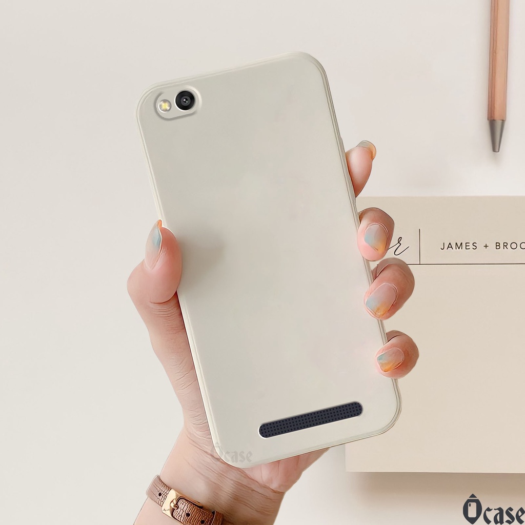 Ốp lưng Xiaomi Redmi 5A in hình gấu cạnh viền vuông có bảo vệ camera