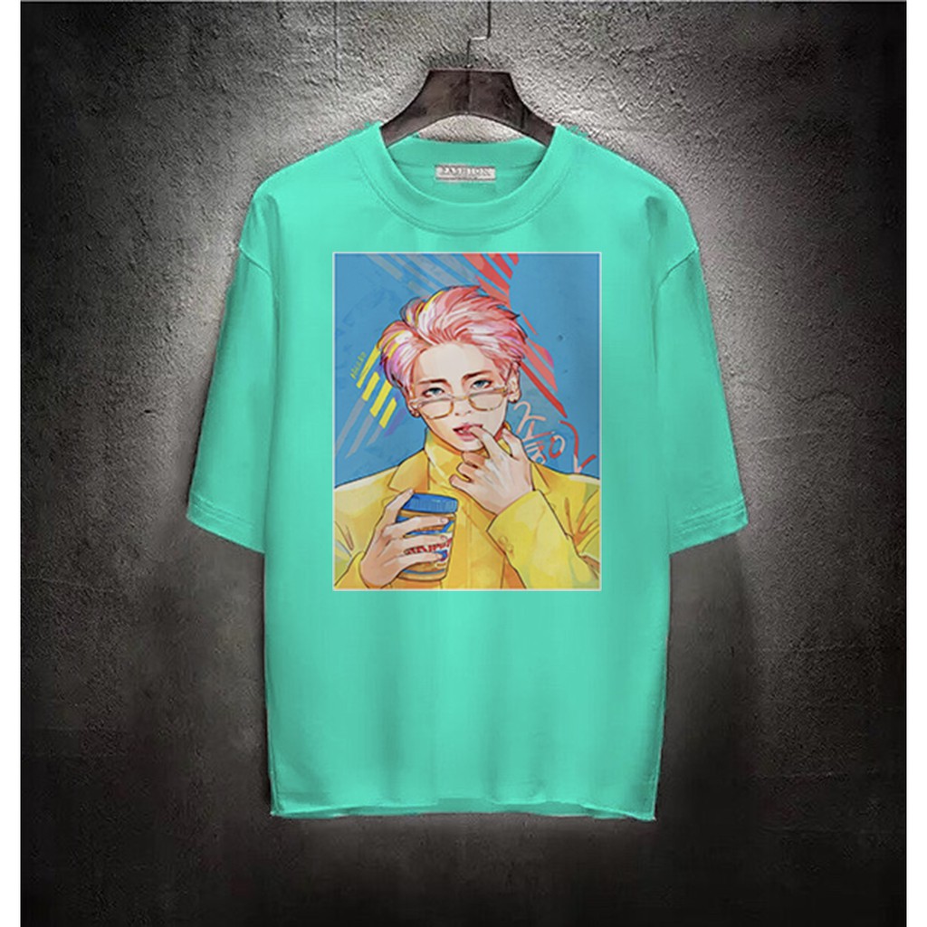 Áo thun Cotton Unisex - Fan Shinee Hàn Quốc - K-Pop - Chibi - Jonghyun quyến rũ