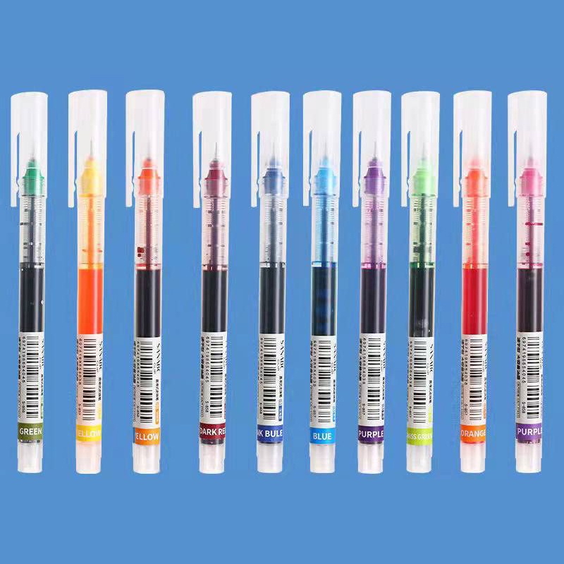 Bút mực nước ngòi kim nét 0.5mm B49 bút viết mực đen, xanh, đỏ phong cách basic tối giản