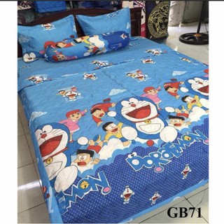Sét 5 Món Ga Gối Cotton Poly Hello Kitty