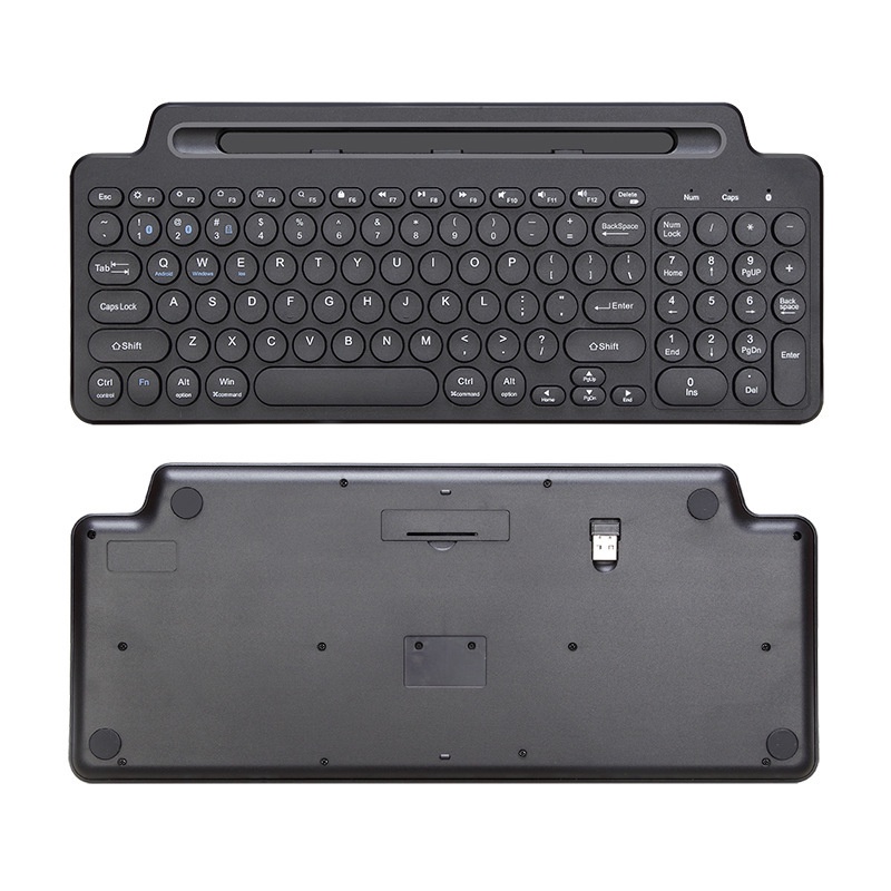 Bàn Phím Bluetooth Không Dây 2.4G Kèm Bàn Phím Cảm Ứng Thông Minh Cho Windows Laptop PC TV