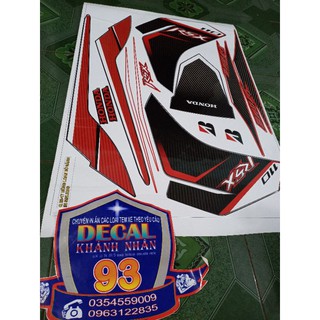 tem rời wave rsx 2012 đỏ đen