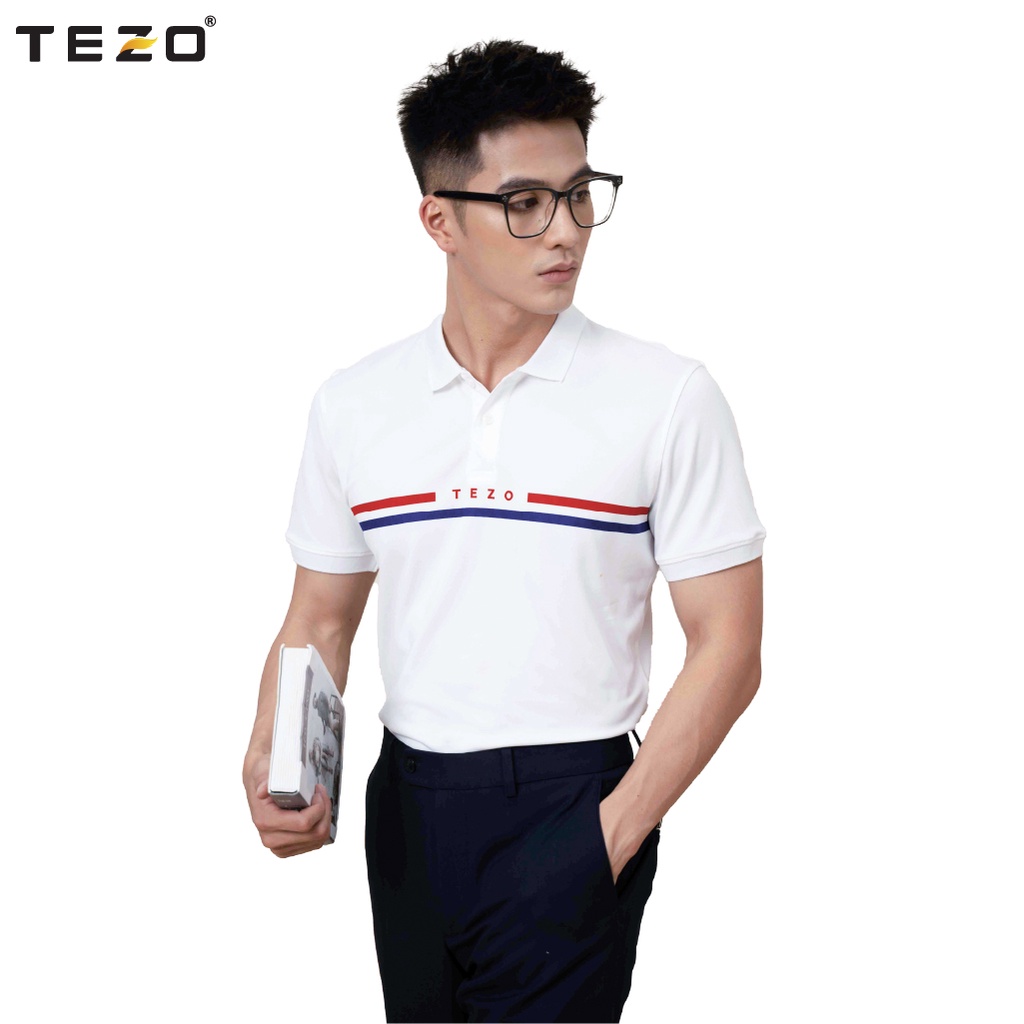 Áo polo nam Tezo, áo thun nam phối màu lịch sự trẻ trung năng động 2201APIT13