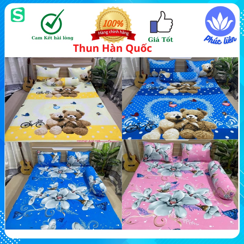 Ga giường drap lẻ thun hàn quốc cao cấp