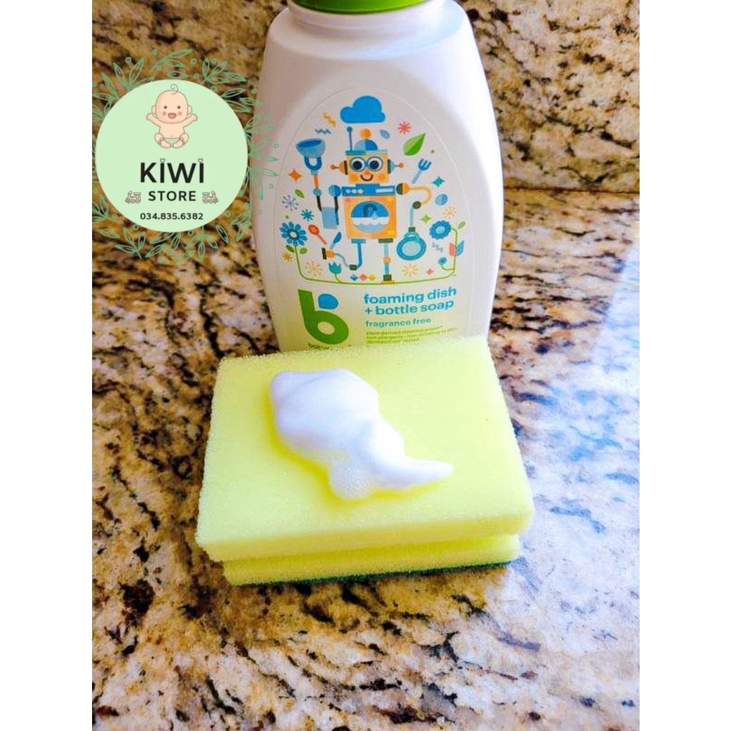 Nước rửa bình sữa hữu cơ BabyGanics Mỹ không mùi chai 473ml / 946ml