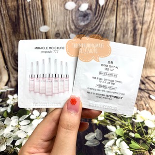 (date 2024) Tinh Chất OHUI 777 - Cô Đặc Chuyên Phục Hồi Da Khô Và Da Nhờn Thiếu Nước - Ohui Miracle Moisture Ampoule 777