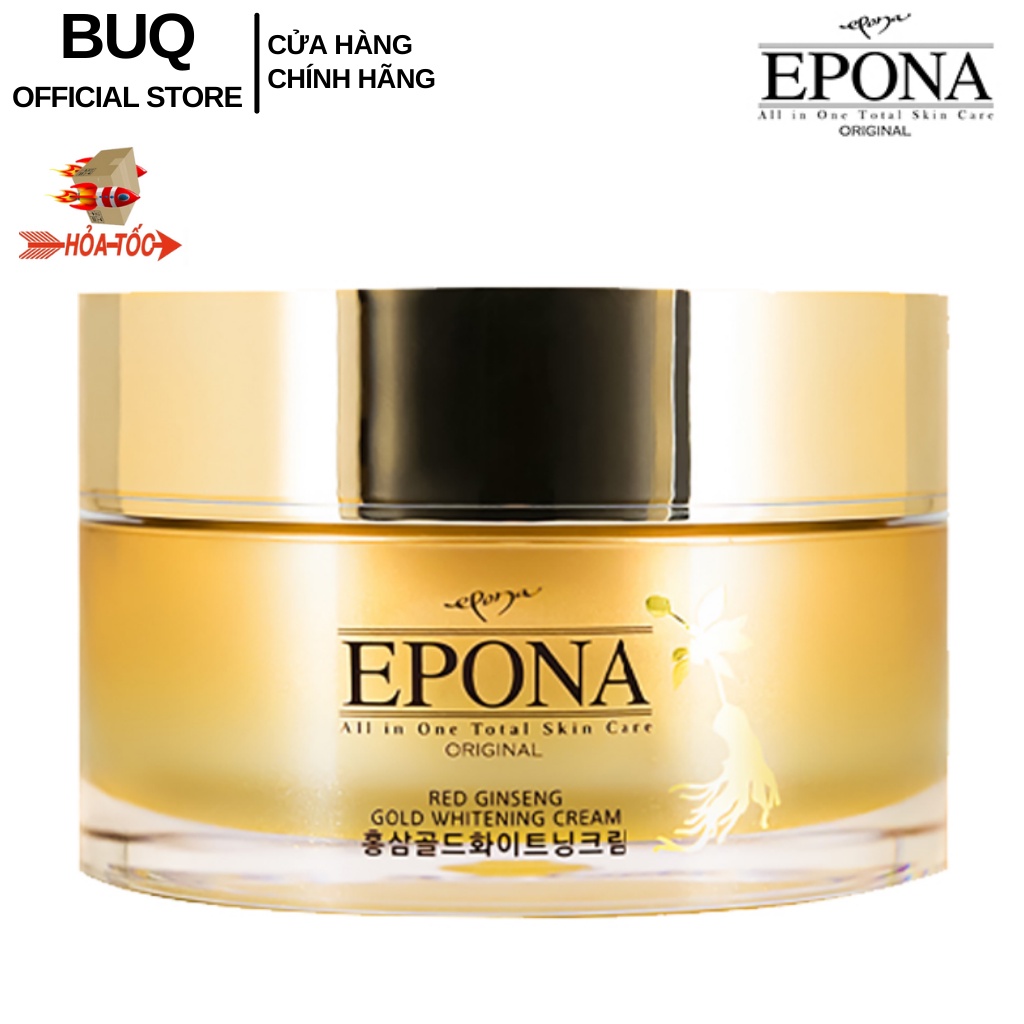 Kem Giảm Thâm Nám - Xóa Mờ Nếp Nhăn Chiết Xuất Hồng Sâm Epona Red Ginseng Gold Whitening Cream 50ml