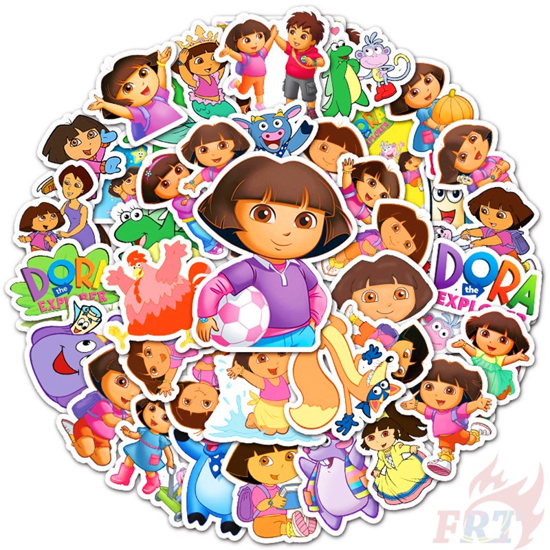 ❉ Hình Dán Dora The Explorer Series 01 ❉ Bộ 50 Miếng Dán Chống Thấm Nước Thời Trang