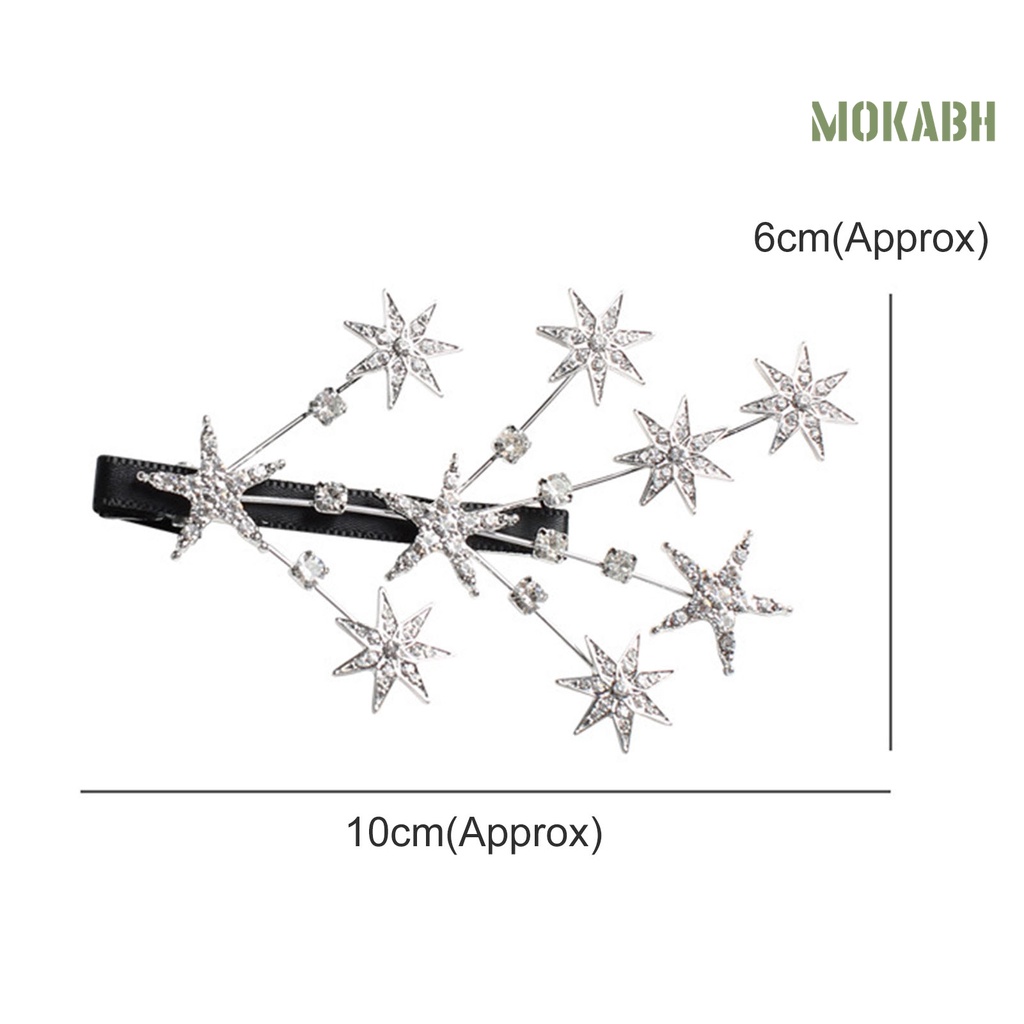 Kẹp Tóc Hình Ngôi Sao Đính Đá Lấp Lánh Thời Trang Cho Nữ