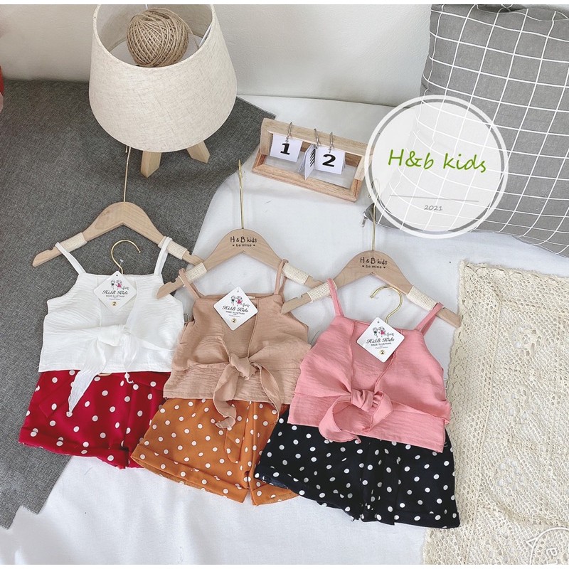 SÉT BỘ 2 DÂY KẾT NƠ QUẦN CHẤM BI