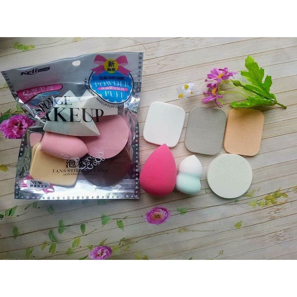Mút Trang Điểm Sponge Make up - Bịch 6 Miêng