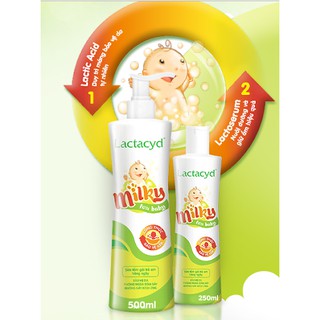 🐳🍒Sữa Tắm Gội Lactacyd Milky Dịu Nhẹ Cho Bé ✔250ML.
