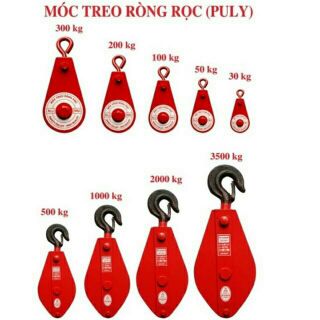 Móc Treo Ròng Rọc [ PULY ]  50kg, 100kg, 300kg, 500kg, 1000kg