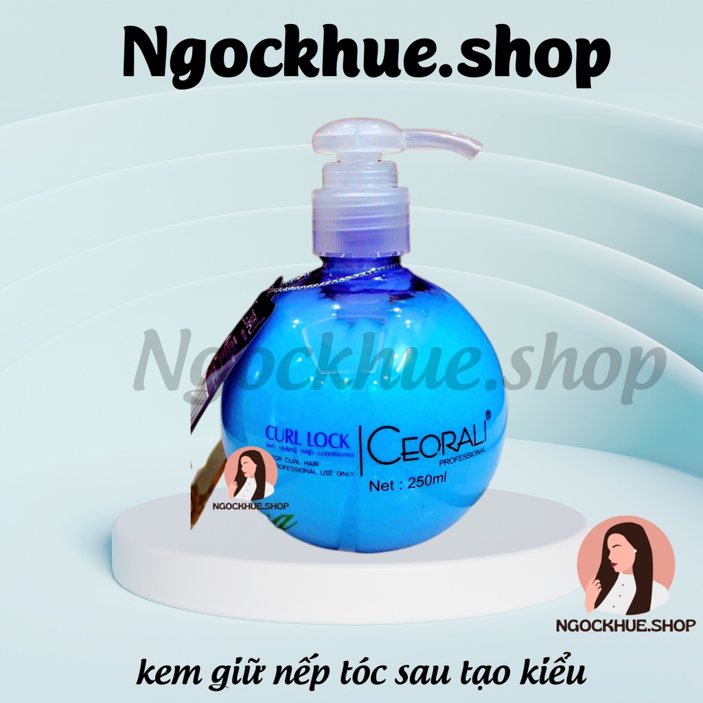 Kem xịt giữ nếp tóc xoăn tạo kiểu Ceorali,Gel giữ nếp tóc xoăn mềm, giữ nếp tóc uốn, gôm giữ nếp tóc nam nữ ngockhueshop