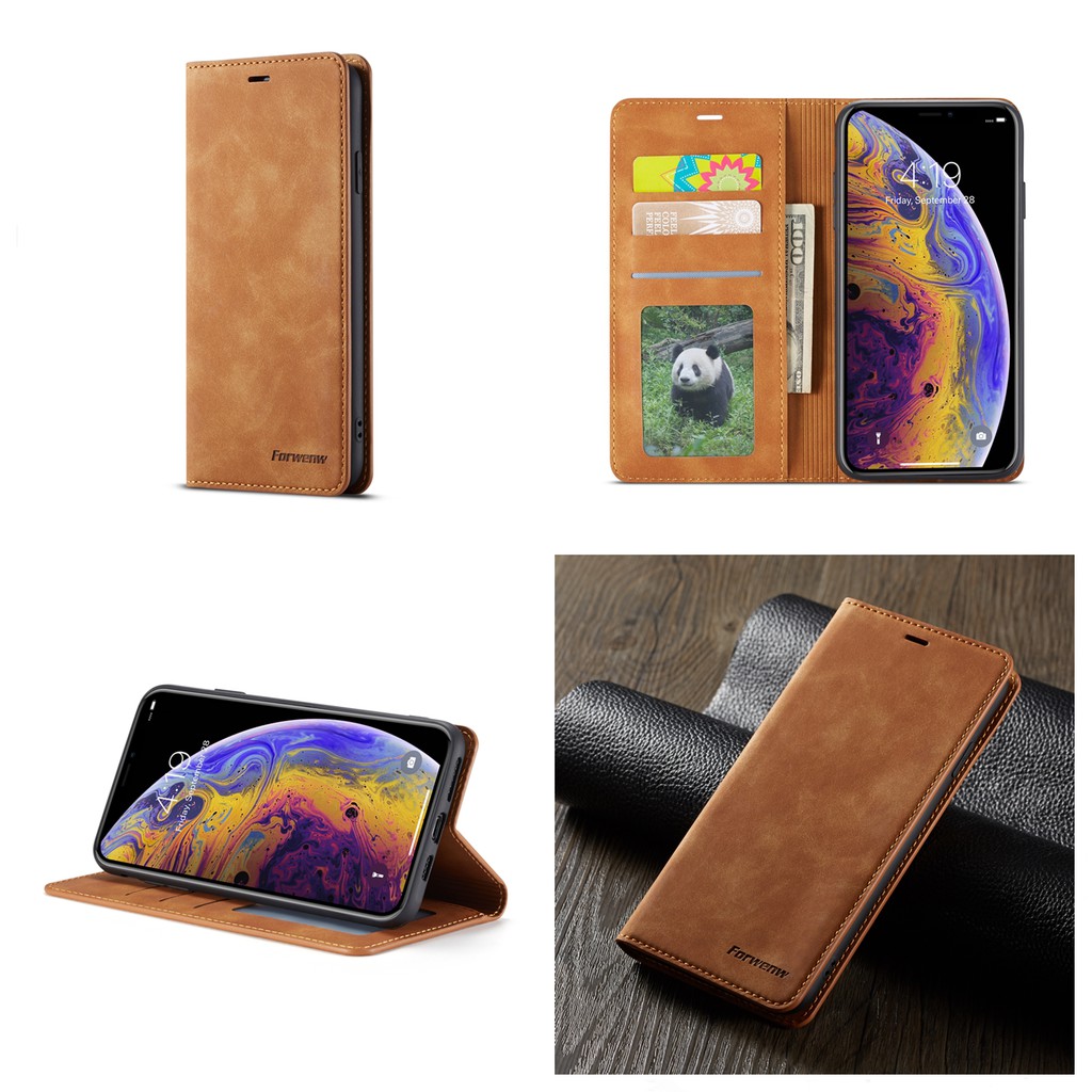 Bao da điện thoại kết hợp ví tiền đa dụng màu sắc cá tính tùy chọn cho Samsung Galaxy A60/A70/A80/A90 | BigBuy360 - bigbuy360.vn