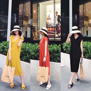 Đầm ba lỗ cổ tim