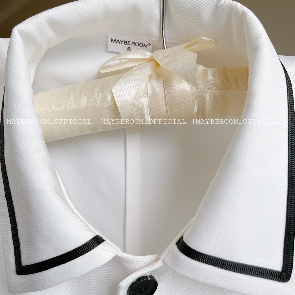 Set áo croptop mix quần suông đen - Mono set Mayberoom | BigBuy360 - bigbuy360.vn