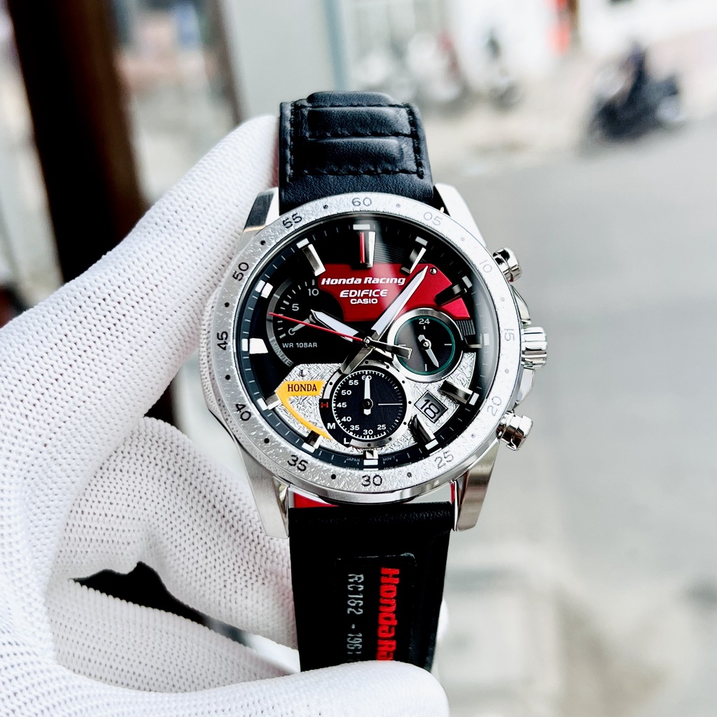 Đồng hồ nam dây da Casio Edifice EQS-930HR-1A Honda Racing
