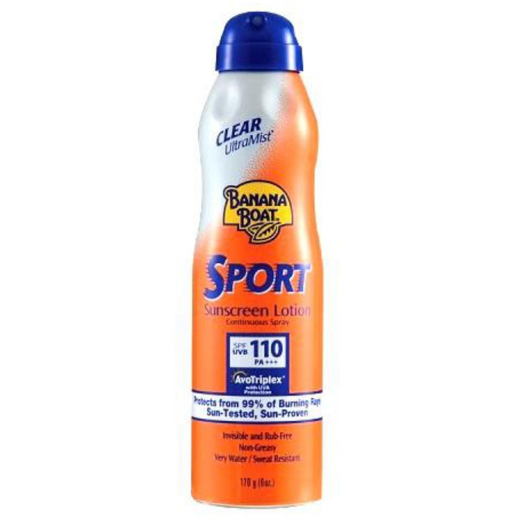 Xịt Chống Nắng Thể Thao Banana Boat Sport Sunscreen Lotion Clear UltraMist SPF110 (170g)