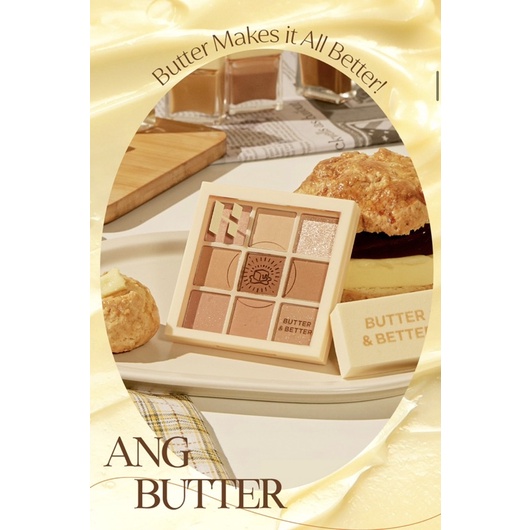 Holika Holika - My Fave Mood Eye Palette 04 “Ang Butter” | bảng phấn mắt màu bơ be mùi trà sữa
