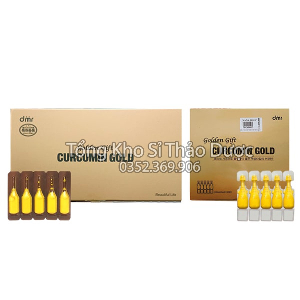 Tinh nghệ NANO CURCUMIN GOLD gift (Hộp 50 ống) - Sản phẩm cao cấp