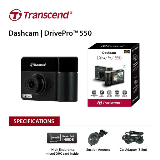 Camera Hành Trình Transcend DrivePro 550 | BigBuy360 - bigbuy360.vn