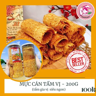 🦑mực cán tẩm gia vị 200g- nhâm nhi cùng khách quý🦑