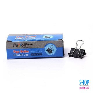 Hộp 12 cái kẹp bướm nhỏ 15mm fo-dc01