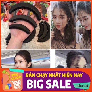 Set 3 Độn Mái Phồng Bằng Mút Và Độn Búi Tóc Cuộn Tròn ❤️LOẠI 1❤️