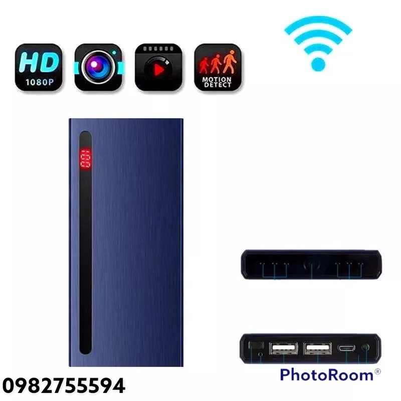 Camera mini Sạc dự phòng H12-1080p wifi hồng ngoại | BigBuy360 - bigbuy360.vn