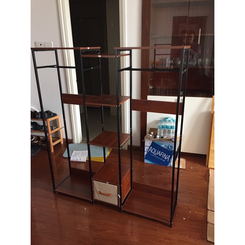 Tủ trống khung thép mặt gỗ MDF ngang 120cm - Tủ trống khung thép 120 | BigBuy360 - bigbuy360.vn