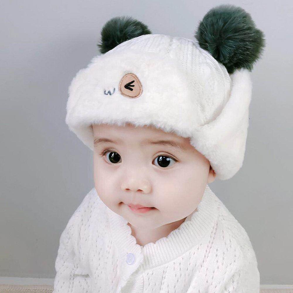 Mũ Len Che Tai Giữ Ấm Mùa Thu Đông Dành Cho Bé