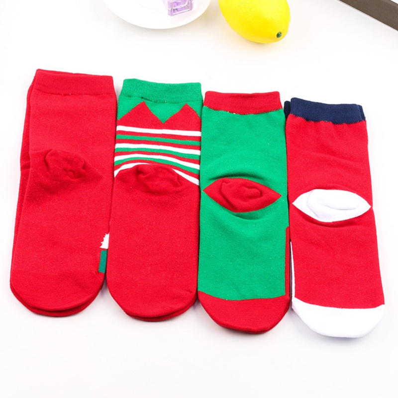 Tất Chân In Họa Tiết Giáng Sinh Vui Nhộn Nhiều Màu Sắc Cho Nữ