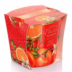 Ly nến thơm Bartek Candles BAT7495 Christmas Garden 115g (Hương cam, lê, quế)