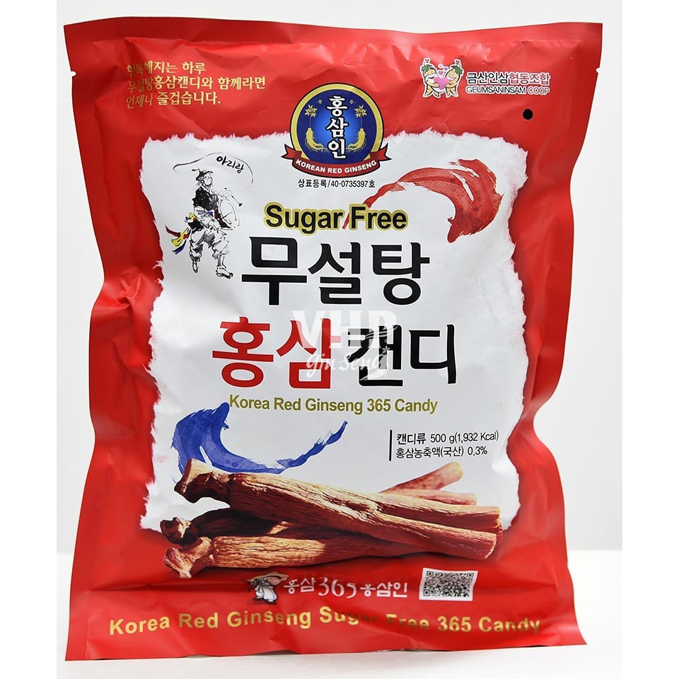 [Mã 77FMCGSALE1 giảm 10% đơn 250K] Kẹo sâm- Kẹo Hồng Sâm không đường Đỏ 365 Hàn Quốc 500g-[Date: 2023] | BigBuy360 - bigbuy360.vn