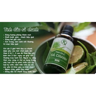 100ml tinh dầu sả chanh nguyên chất, không pha trộn