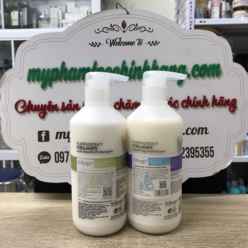 Dầu gội xả dưỡng sinh ngăn ngừa gàu Kenry Stillonps 500ml - 1000ml