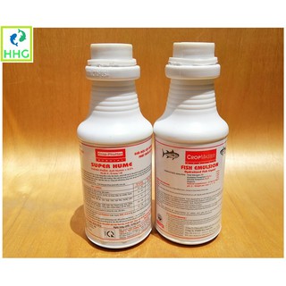 Combo SUPER HUME 250ML PHÂN BÓN LÁ + PHÂN ĐẠM CÁ CAO CẤP FISH EMULSION 250ML- SẢN XUẤT TẠI MỸ (USA)