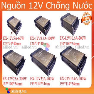 Nguồn 12V 33A ngoài trời nguồn 12v chồng nước cao cấp