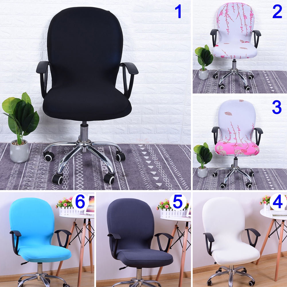Áo bọc ghế xoay co giãn in họa tiết có thể tháo gỡ cho văn phòng