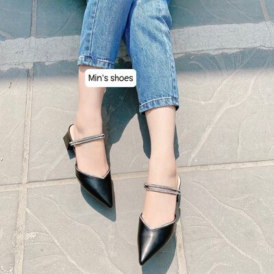 Min's Shoes - Giày Sandal Cao Cấp Quai Đính Đá S328