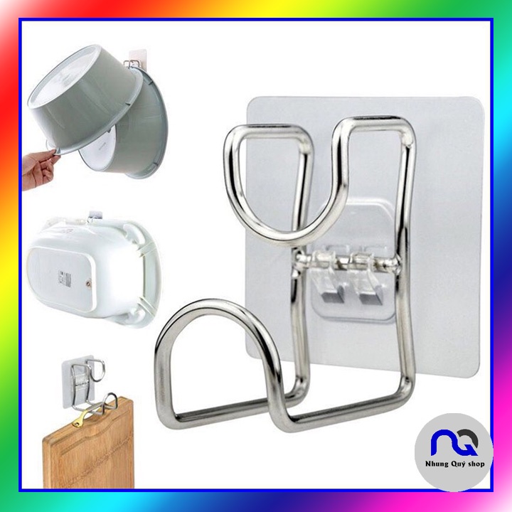 Móc Inox Dán Tường Treo Đồ Nhà Bếp, Nhà Tắm chắc chắn, chịu lực tốt