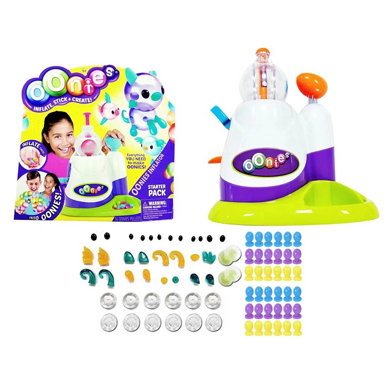 Bộ Đồ Chơi Bơm Bong Bóng Dính Dành Cho Trẻ Em DIY