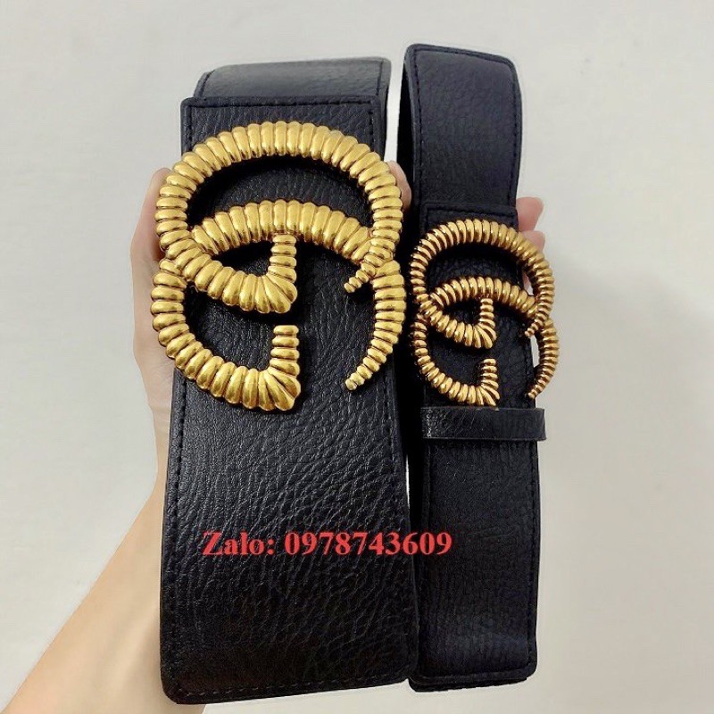 Đai váy bản to G rắn 8cm