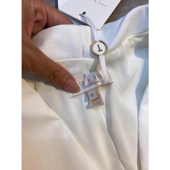 Đầm ted baker dư xịn màu trắng