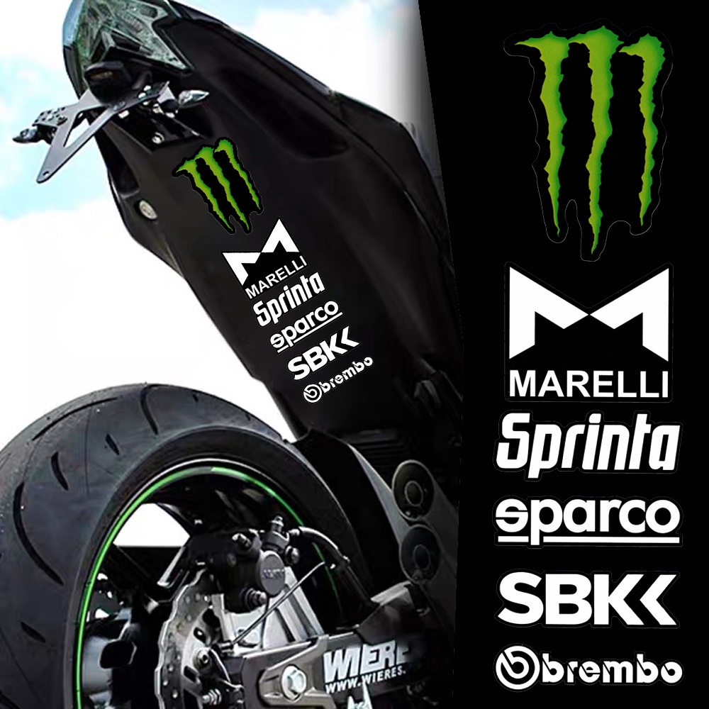 FENDER Sticker Phản Quang Dán Trang Trí Xe Hơi Hình Móng Vuốt Ma Thuật Phía Trước Và Sau Thời Trang