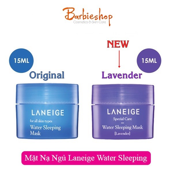 Mặt nạ ngủ Laneige Lavender + Không Mùi 15ML ( Xanh Dương + Tím )