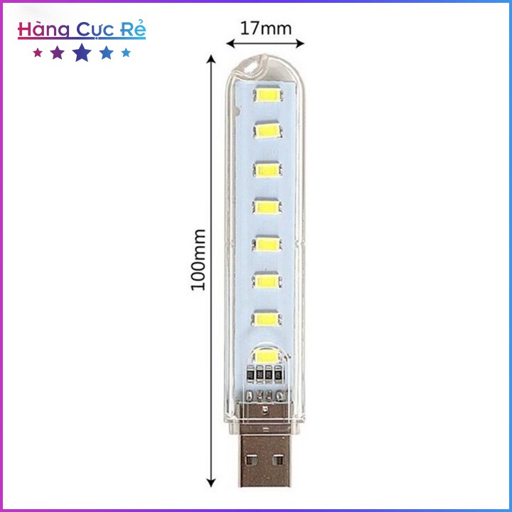 Combo 2 Đèn led 8 bóng 🔴Freeship🔴 Đèn trang trí cổng usb siêu sáng - Shop Hàng Cực Rẻ