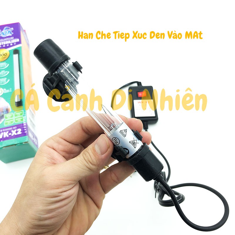 Đèn UV diệt tảo diệt khuẩn WK-X2 cho hồ bể cá giúp trong nước